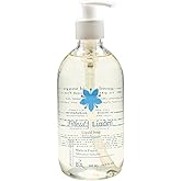 Provence Sante Natural Liquid Soap - Moisturizing Almond Oil Hand Soap with Fresh Linden Blossom Scent - Elegant Pump Dispenser for Kitchen & Bath (16.9 oz)