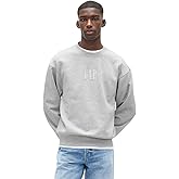 GAP mens Logo Crewneck Fleece Sweatshirt