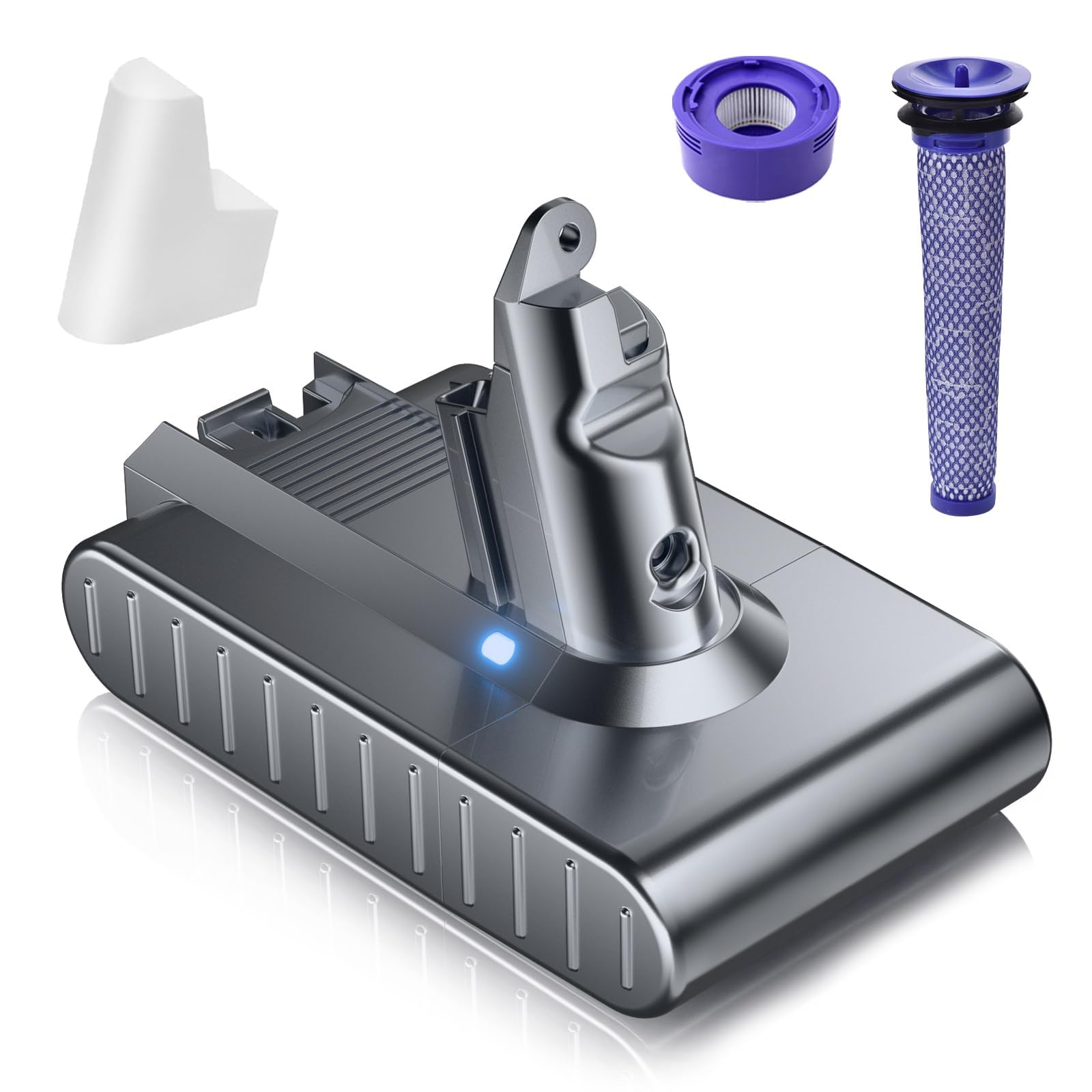 Photo 1 of Bonacell 7000mAh 21.6V Replacement for Dyson V6 Battery Compatible with Dyson DC58 DC59 DC61 DC62 DC72 DC74 SV03 SV04 SV05 SV06 SV07 SV09 Series Cordless Vacuum Cleaner