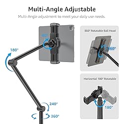 BEWISER Tablet Floor Stand，Adjustable Universal