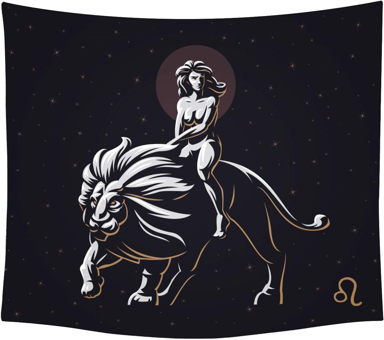 THE UNIVERSAL SIGNS Astrology Horoscope Zodiac Tapestry Decor Wall Hanging (Leo) Blanket Bedspread Beach Towels Picnic Mat Home Decor