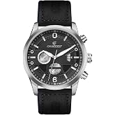 CHAXIGO Men's Quartz Watch, Leather, Water Resistance Wrist Watches for Men | Mens Watches, Alloy, 30M Waterproof, Luminous, With Date, Refined Gifts for Men, Suitable for Most Indoor/Outdoor Outfit.