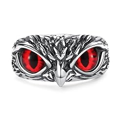 Yumikoo Demon Eye Owl Ring Retro Open Ring