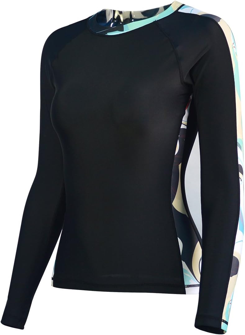 Rash Guard Women Swimsuit Swimwear Tops Athletic Dive Skin Water Sports Long Sleeves T-Shirts Lady