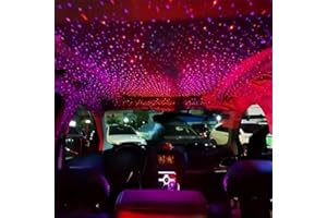 1PC USB Music Rhythm Projection Lamp Flexible Gooseneck LED Sound-Activated for Car, Bedroom Ambience, Party Lighting, Black