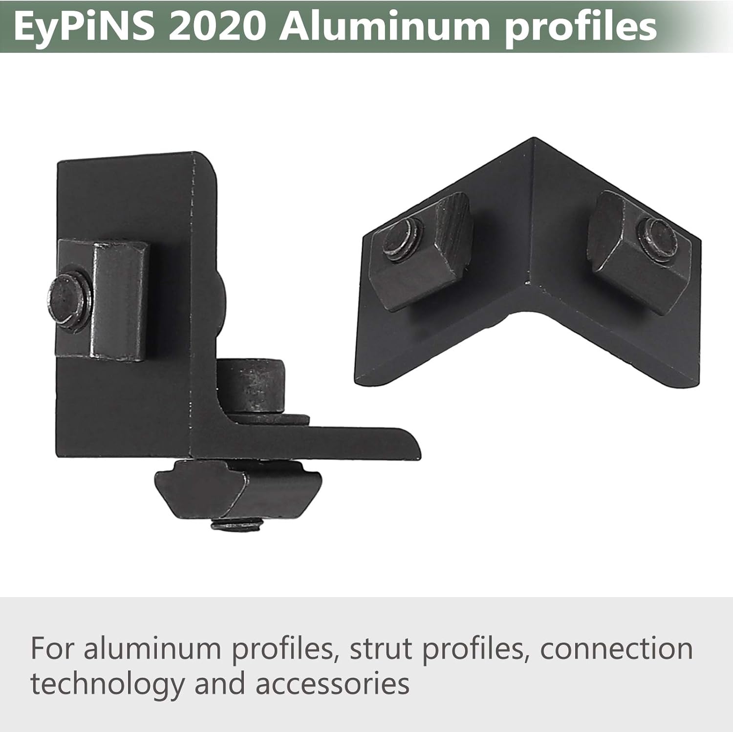 EYPINS 2020 Aluminum Corner Braces Brackets Plates, 10pcs 90 Degree Right Angle Brackets for DIY Strut Profiles - Image 5