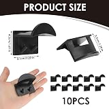 Kasoud 10PCS Adhesive Hat Hooks Wall Mounted Baseball Cap Holder No Drilling view 2