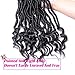 MOBOK 3 Pcs/Lot Goddess Locs Faux Locs Crochet Twist Braiding Soft Synthetic Hair Extension (1B), 14 Inch (Pack of 3)