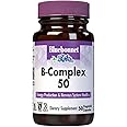 Bluebonnet Nutrition B Complex 50 Vegetable Capsules, Complete Full Spectrum, Vitamin B6, B12, Biotin, Folate, Vegan, Vegetarian, Gluten Free, Soy Free, Milk Free, Kosher, 50 Vegetable Capsules