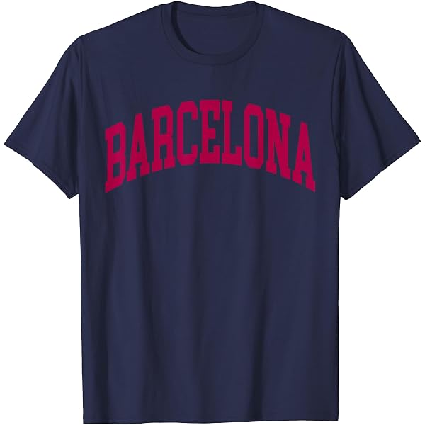 Barcelona Spain Skyline Shirt - Unisex Cotton Tee With City Skyline Design