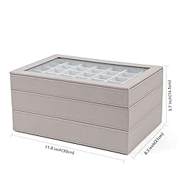 Vee Stackable Jewelry Trays Organizer with
