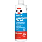 HTH 67226, Swimming Pool Care Liquid Solar Blanket, 32oz | Reduces Heat &amp; Water Loss Providing an Extended Pool Season - Helps Maintain Pool Water Temperature - Reduces Evaporation