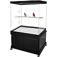 PENNZONI Large Bird Cage for Macaws - Large Parrot Cage, Crystal Clear Acrylic Bird Cage