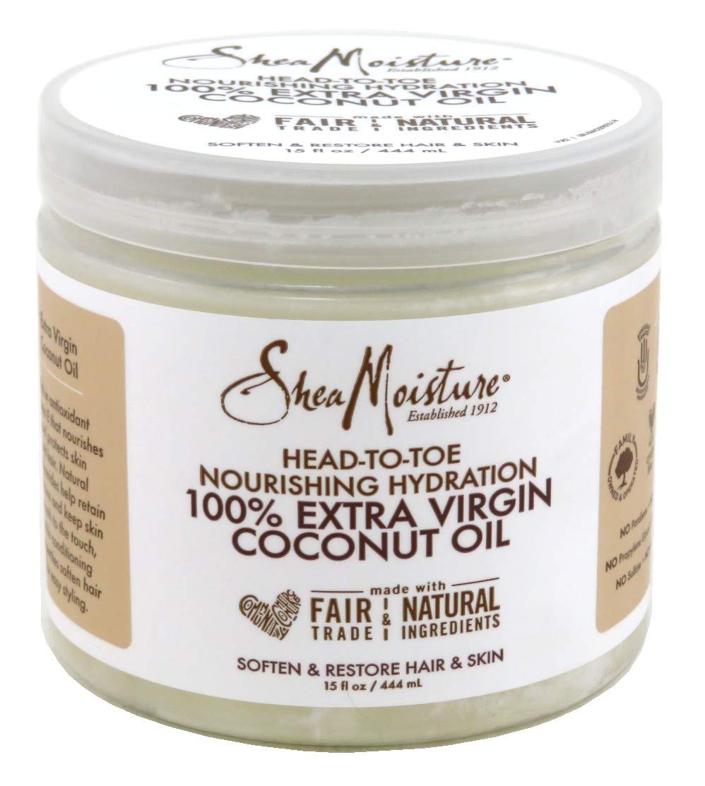 Shea Moisture 100% Extra Virgin Coconut Oil 15 oz (Pack of 3)