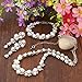 EVER FAITH Simulated Pearl Crystal Bridal Necklace Earrings Bracelet Set Clear