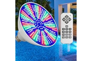 TAYSING Pool Light Bulb for Inground Pool Color Changing Pool Light Remote Control in ground Pool E26 Replacement Bulb for Pentair and Hayward 10" Pool Light Fixtures(12 Volt)