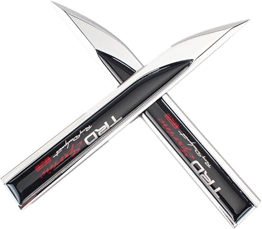 Amazon トヨタ Trd スポーツ フェンダー サイド エンブレム メッキ ロゴ Toyota 86等に 取り付け場所いろいろ 並行輸入品 エンブレム 車 バイク