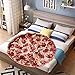 Outivity Pizza Blanket Adult Size 80 Inches, Birthday Gifts for Her Him, Funny Gifts for Girlfriend Boyfriend, Novelty Pepperoni Pizza Food Blanket Oversized, Flannel Throw Blanket for Adult