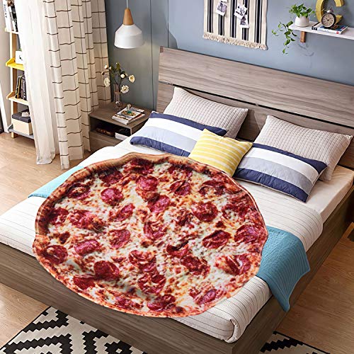 Outivity Burritos Tortillas Blanket, Novelty Giant Human Burritos Wrap Blanket, Soft Comfort Round Gag Pizza Blanket Throw Blanket for Adults - Thumbnail 6