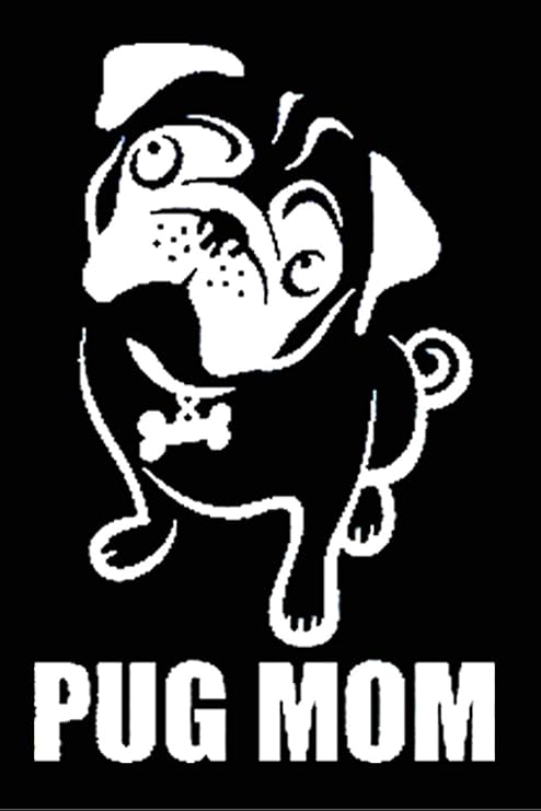 Pug mom decal Clearance