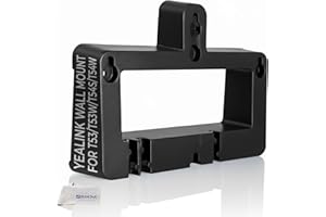 Yealink T5W Wall Mount Phone Bracket for T53, T53W, T54 & T54W, Secure Durable Holder for SIP Deskphones, Easy Installation, 
