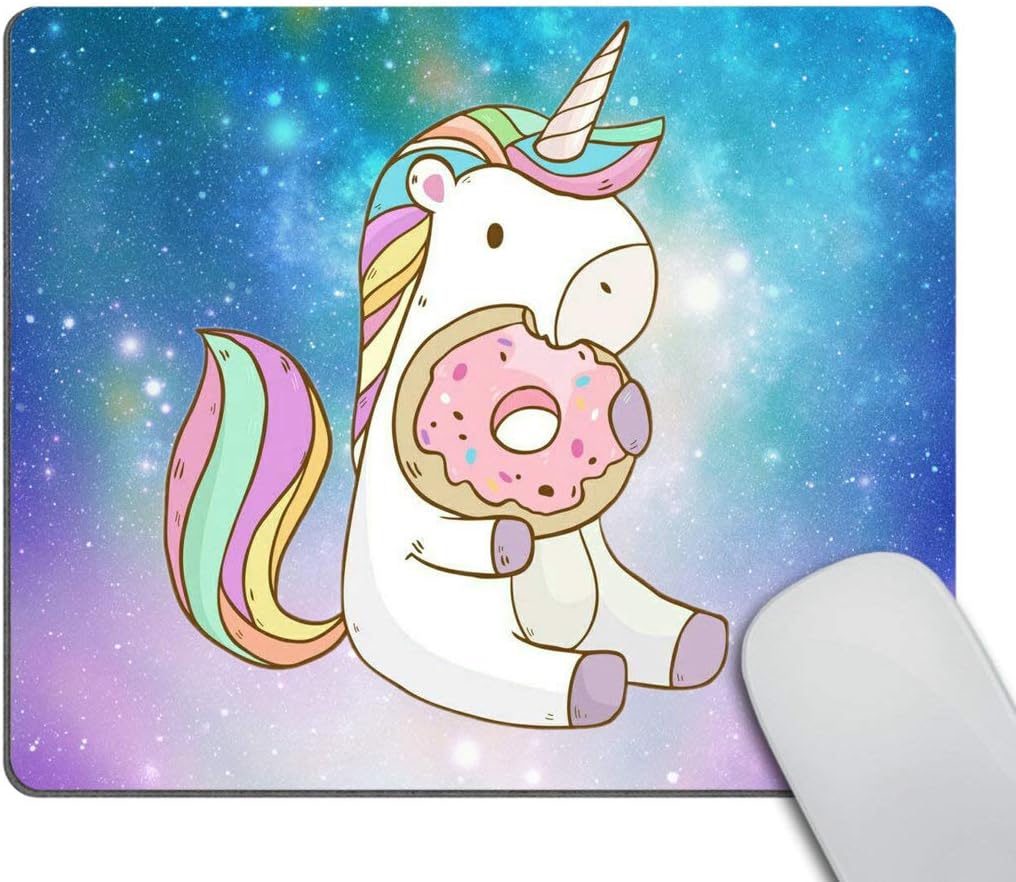 Unicorn Mouse Pad, Mousepad, Cute Cubicle Decor, Office Desk Accessories, Cute Desk Accessories, Donut Mouse Pad