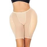 Clevvets Hip Enhancer Shapewear for Women Hip Dip Pads Bodyshaper Control Knickers Slimming Boyshorts Black