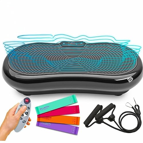Bluefin Fitness Ultra Slim Power Vibration Plate Innovational Vibro  Shaper Programs 180 Levels Full Body Workout Noiseless Home  Fitness