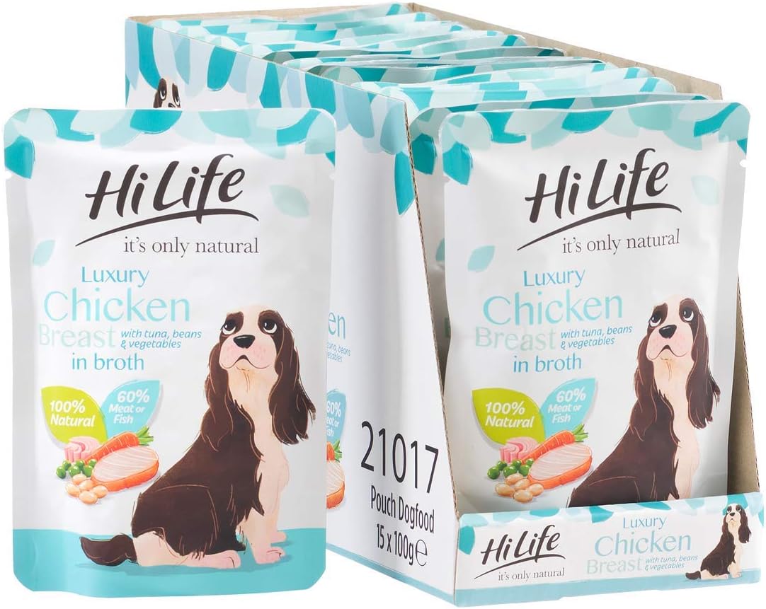 HILIFE it's only natural, Wet Dog Food, Luxury Chicken Breast, Tuna, Beans, Vegetables in Broth, 100% Natural Grain Free - Image 3