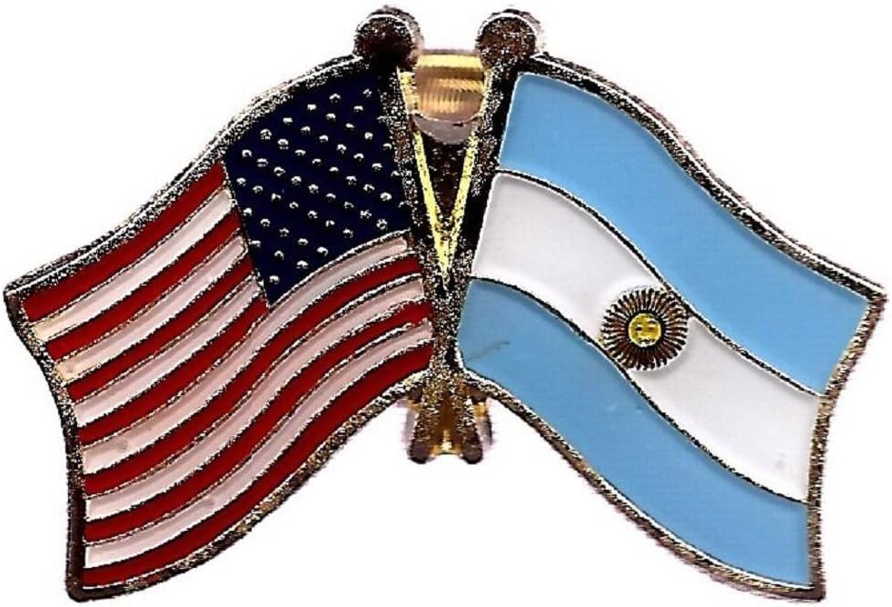 ALBATROS Pack of 24 USA American Argentina Flag Lapel Pin for Bike Hat and Cap for Home and Parades, Official Party, All Weather Indoors Outdoors
