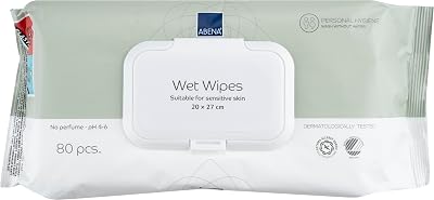 Abena Wet Wipes Pack 80 Heavy Duty Fragrance Free Dermatologically Tested