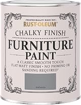 Rust-Oleum Mid Grey Upcycled Furniture Paint Chalky Finish 750ml view 5