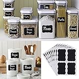 Fangfang Chalkboard Labels Reusable Adhesive Chalkboard Stickers Chalk Markers for Jars and Bottles