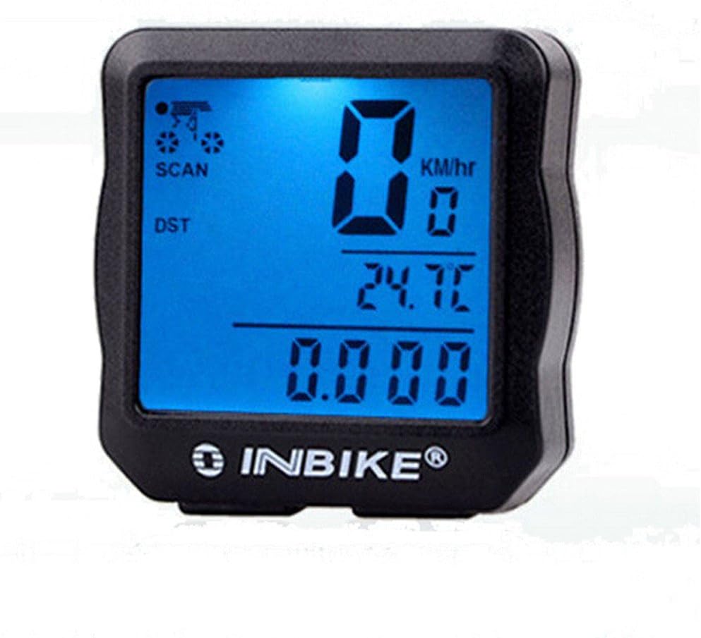 Colorful Fahrradtacho Fahrradcomputer, Radfahren Kilometerzähler, Blau Hintergrundbeleuchtung