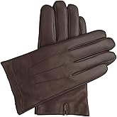 Downholme Classic Leather Cashmere Lined Gloves for Men