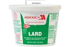 DEAL DAVE Armour Lard 1lbs, 0 Trans Fat