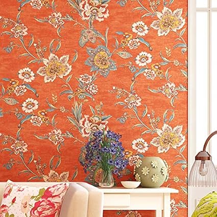 Village Wallpaper Retro Nostalgia Pure Paper Wallpaper