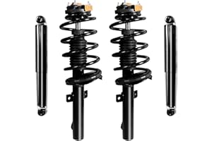 Peforway 4PCS Front and Rear Strut & Spring Assembly Fits 2010-2013 Ford Transit Connect Shock Absorbers