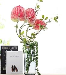 DODXIAOBEUL 3 PCS 27" Artificial Anthurium Lily