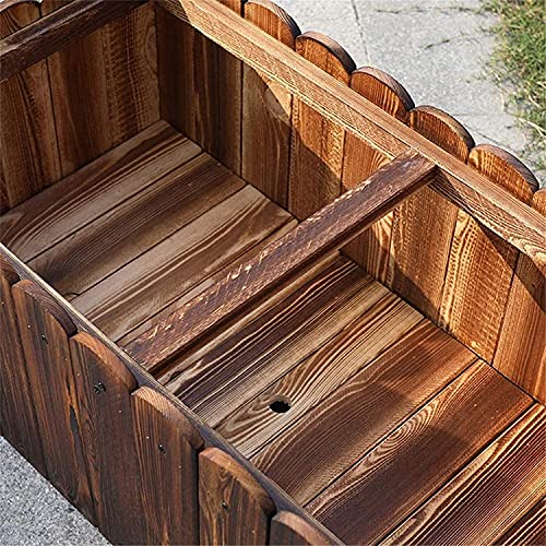 Pflanzbeet Pflanzkasten Blumenkasten Pflanzbox Rechteck Garten für Patio Bett Hinterhof Container Raised Box Big Holz… – Bild 4