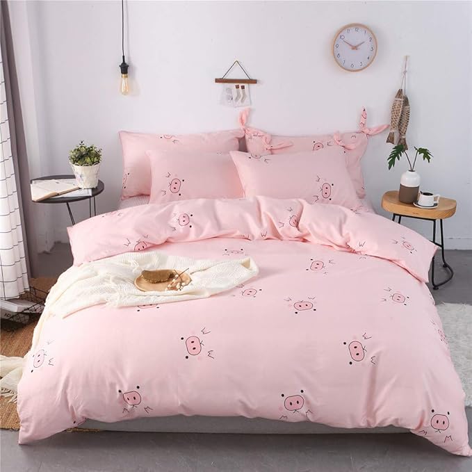 pink duvet cover queen size