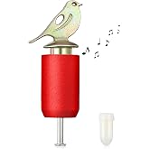 Dreyoo Bird Whistle Call with Rosin for Outdoor Birds Watching, Red | Zinc Alloy &amp; Wooden Birds Caller for Outdoor Bird Exploration Activities, Nature Play and Gifts for Bird Lovers