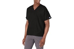 Cherokee Scrubs for Women and Men Unisex V-Neck Tunic Nursing Scrub Top with Chest Pocket, Tuckable Durable Fabric – 4777