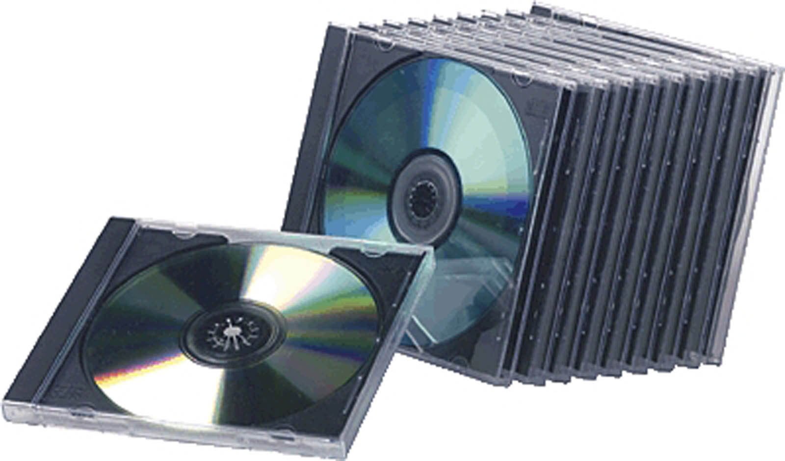 Compucessory CD Case Standard Jewel High-impact Protection for 1 Disk Clear Ref 442455 [Pack of 10]