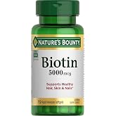 Nature&rsquo;s Bounty Biotin 5000 mcg, 150 Rapid Release Softgels