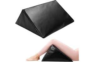 JZHLLA Massage Table Bolster Pillow for Leg Support, Durable 30D Foam with Easy-Clean PU Cover, Elevating Leg Wedge for Physi