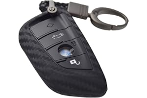 ZORRATIN Silicone 3D Carbon Key Fob Cover with Keychain for BMW 2 4 5 6 7 Series X1 X2 X3 X4 X5 X6 M M8 M7 M6 M5 M4 M3 M2 M1 430i 340i 840i