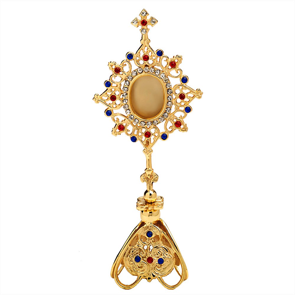 NClaus reliquary reliquary monstrance for monastic work home altar with stones 25cm 2691