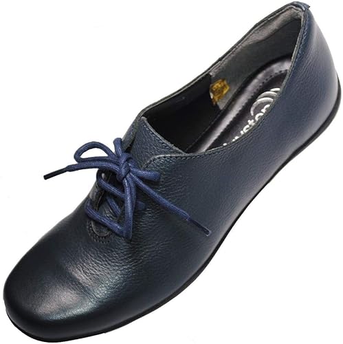 Amazon エアリーステップ 6455 ブルー 22cm 24 5cm Eee 本革 スリッポン レディース レースアップ フラット Airystep エアリーステップ デッキシューズ