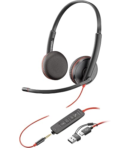 Amazon.com: Plantronics 209747-22 Blackwire C3225 Headset,7.4 x